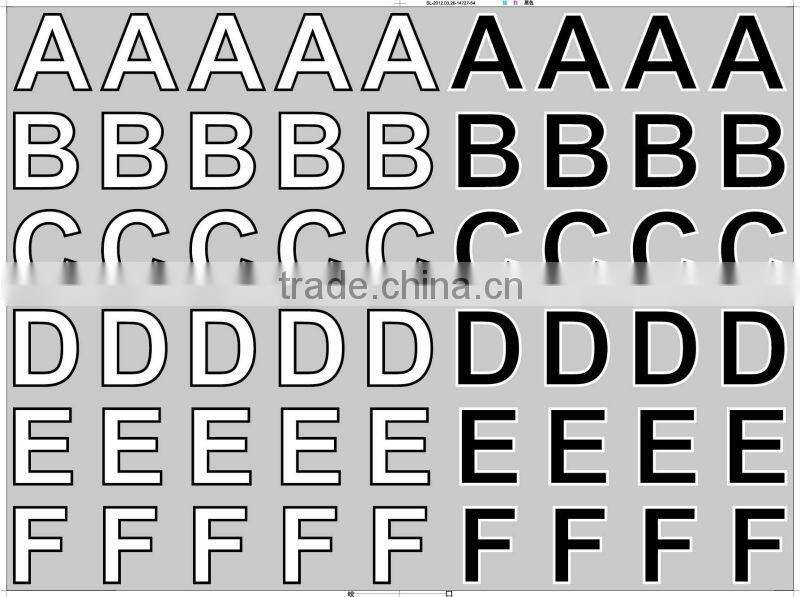 high quality alphabet letter iron on heat transfer motifs