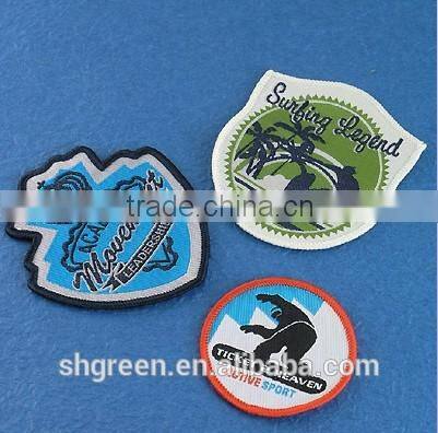 handmade damask woven badge for schoolboy