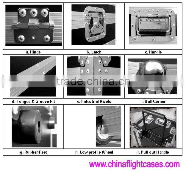 DJ workstation case DUAL CD, CONTROL & 19" MIXER, DJ WORK STATION, TOP RACK 3U, MID 7U & BOT. 2U made in China