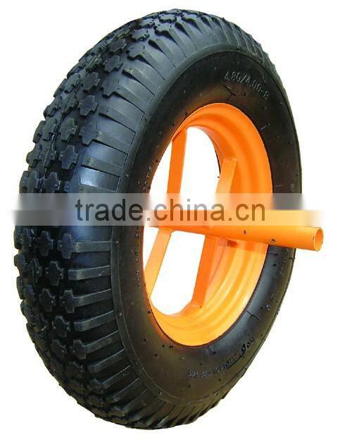 small pneumatic rubber wheel
