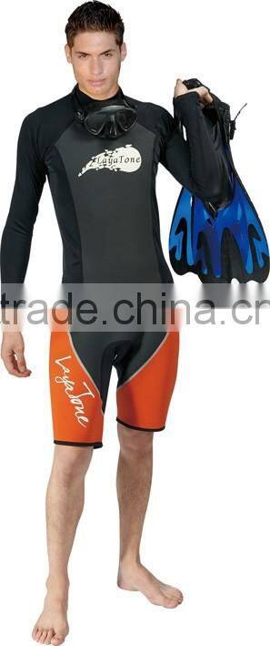 Polyester long sleeve lycra rash guard top for men L-02