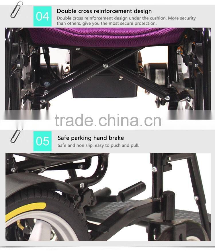 TOPMEDI Best Selling Cheap Price Foldable Electric Wheelchair for Elderly and Disabled People