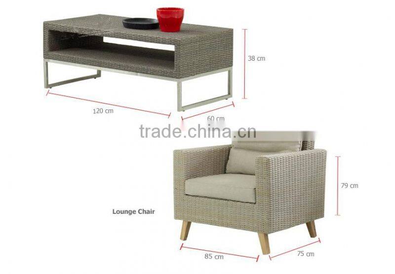 Contemporary Lifestyle Wicker Outdoor Sofa Furniture
