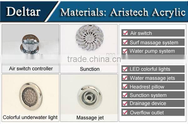 Sanitary Ware Bathtub Price, Claw Foot Coffee Color Bathtub Indoor Bath Tub, Acylic Royal Bathtub