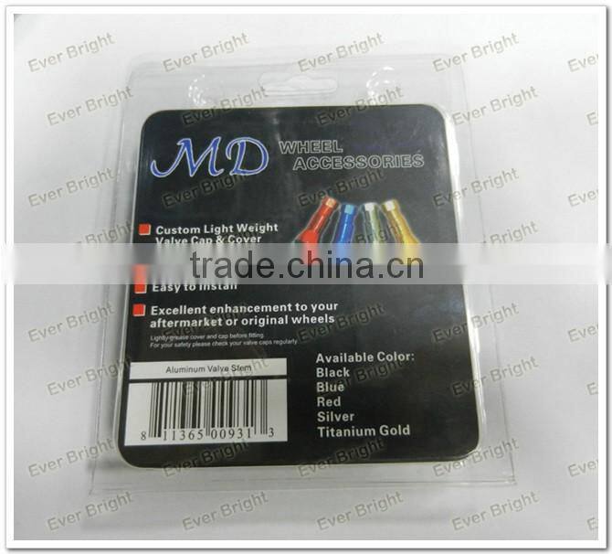 Auto valve Tri Color Dust Cap car tubeless tire valve