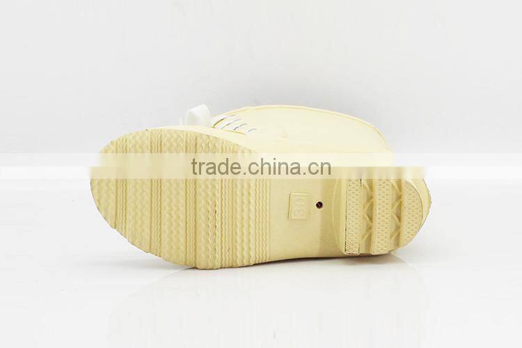 2016 Top quality Cheap 100% Natural Rubber nylon rain boots