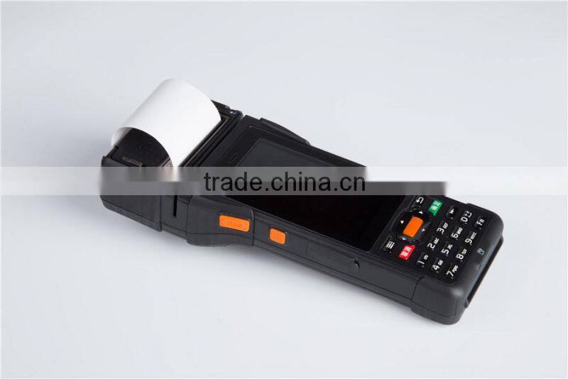 Android mini handheld eft POS terminal with thermal printer qr code scanner P9000