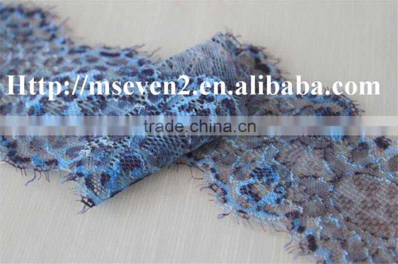 good looking 100% elastic spun lace eyelash lace trim in multiple color for choosing