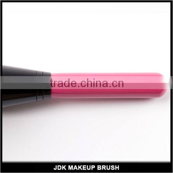 Round Shape Stippling Brush, Large Powder Brush Wholesale, Flex Powder Brush with Fushia Handle