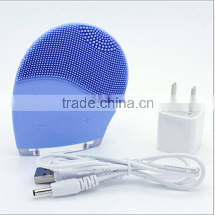 silicone facial cleansing brush