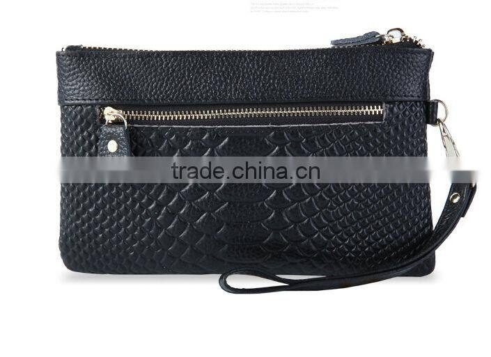 Hot Women Zipper Tassel Genuine Cowhide Leather Clutch Wallet Case Lady Long Handbag Wallet And Purses New