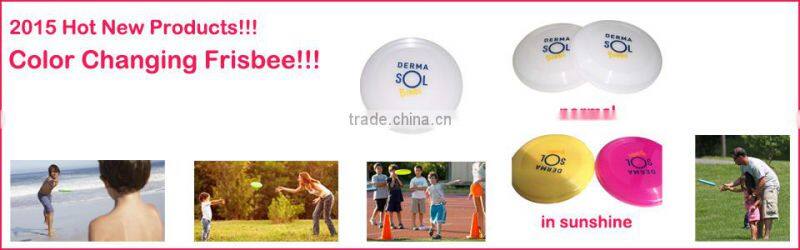 2015 Hot Sales Product Summer Funny Novelty Sport Toy Color Changing Frisbee