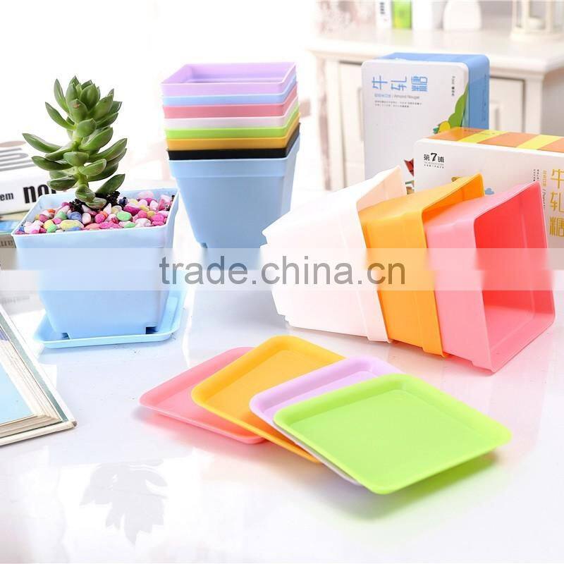 Cheap square black plastic plant flower nursery pot 10*8.5cm