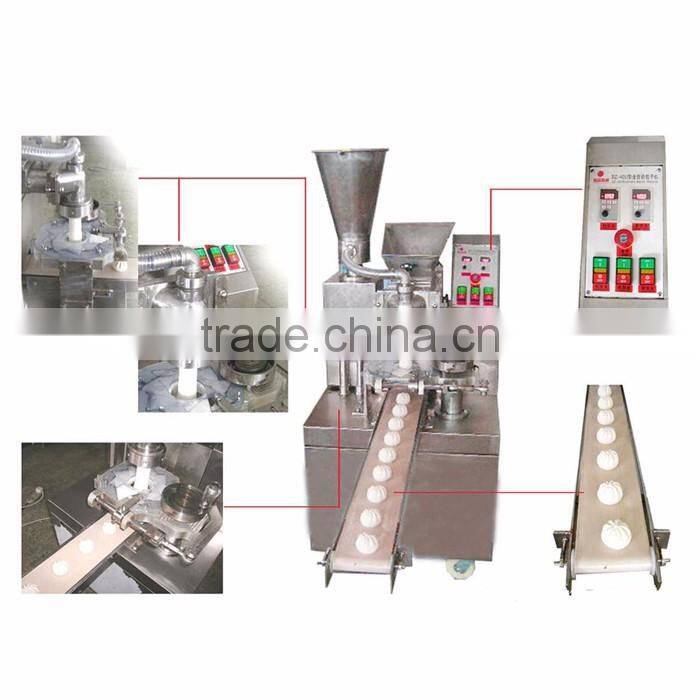 Double hoppers automatic chinese momo making machine