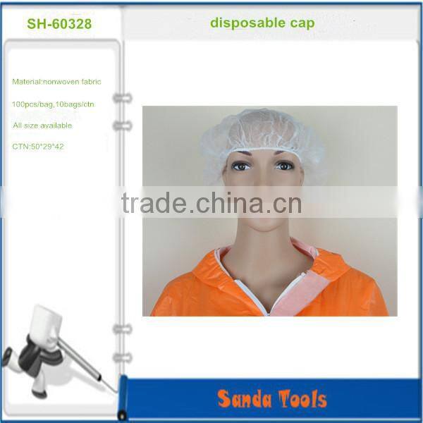 disposable non-woven bouffant caps