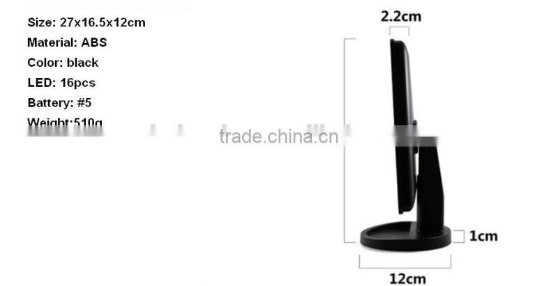 Makeup Mirror with 18 LED Light desktop mirror