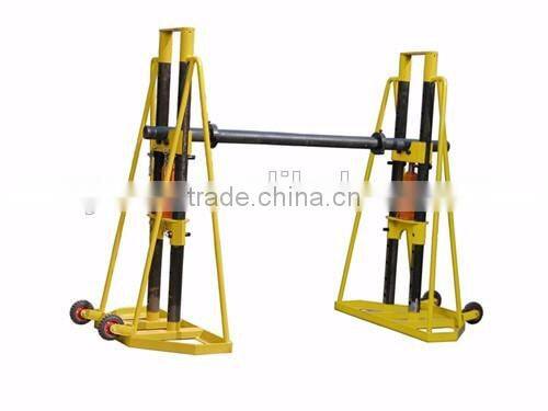 5T Cable Drum Stand With Hydraulic Lifting Jacks