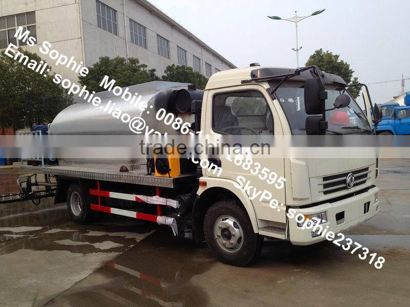 dongfeng 6t heated bitumen truck, bitumen sprayer truck,bitumen tanker truck