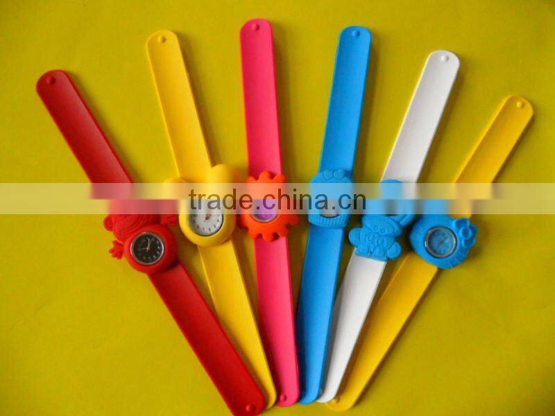 Promotional Kids' Silicone Quartz Slap Watch