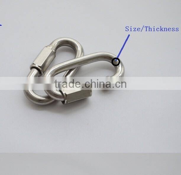 Steel galvanized quick connector link for chain and wire rope