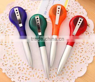 Multi-functional tapeline ball pen with metal clip