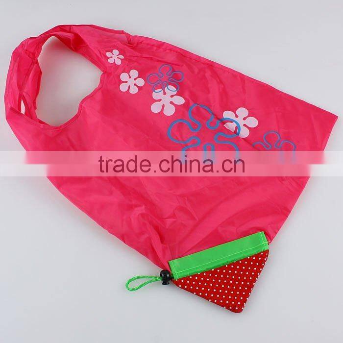 Promotional 190T polyester Fruit Folding Bag christmas bag