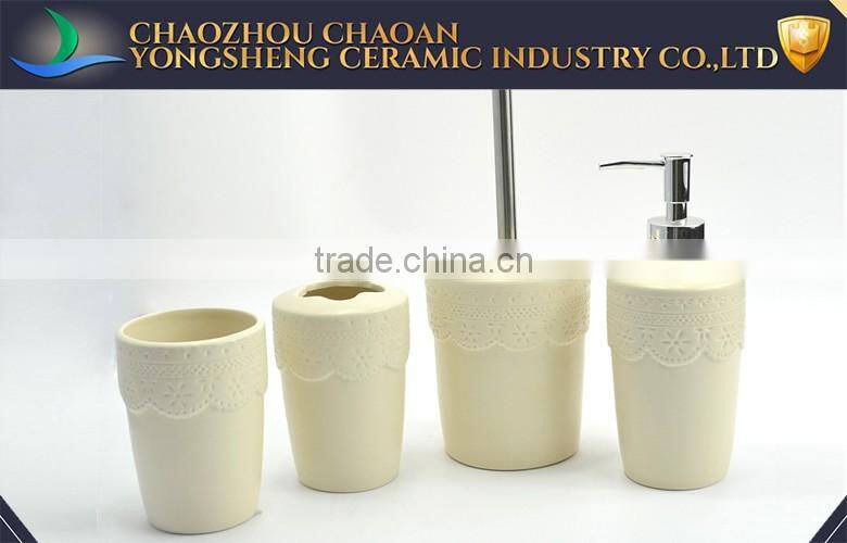 Manufacturer Supplier embossed ceramic bathroom fittings and accessories of Waimart Standard