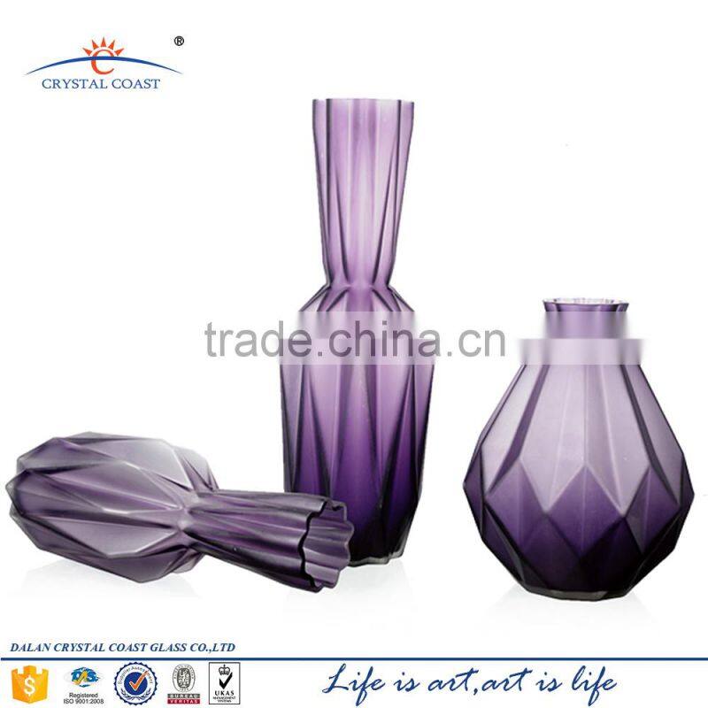 china home decor wholesale colored glass vase vase different types of arts and crafts