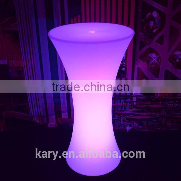Furniture With LED Lights Inside High Bar Table Lighting LED Cocktail Bar Table