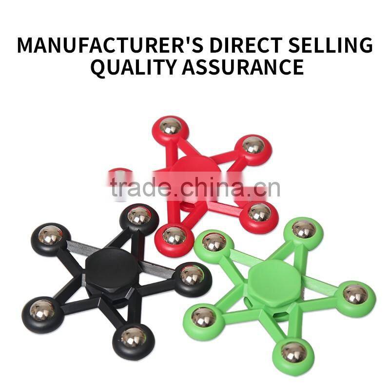 2017 rgknse supply New coming factory price fidget spinner toy colorful Five-pointed star shape anti stress toy