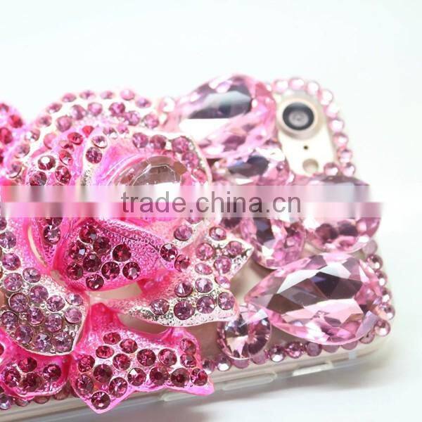 pc + tpu phone case diamond sticker phone shell for iphone 7