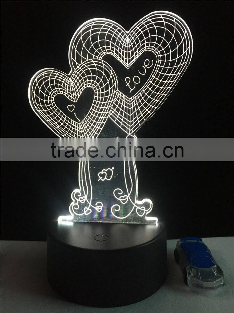 Alibaba com 5mm thick 3D acrylic Mood lamp 3D LED night light