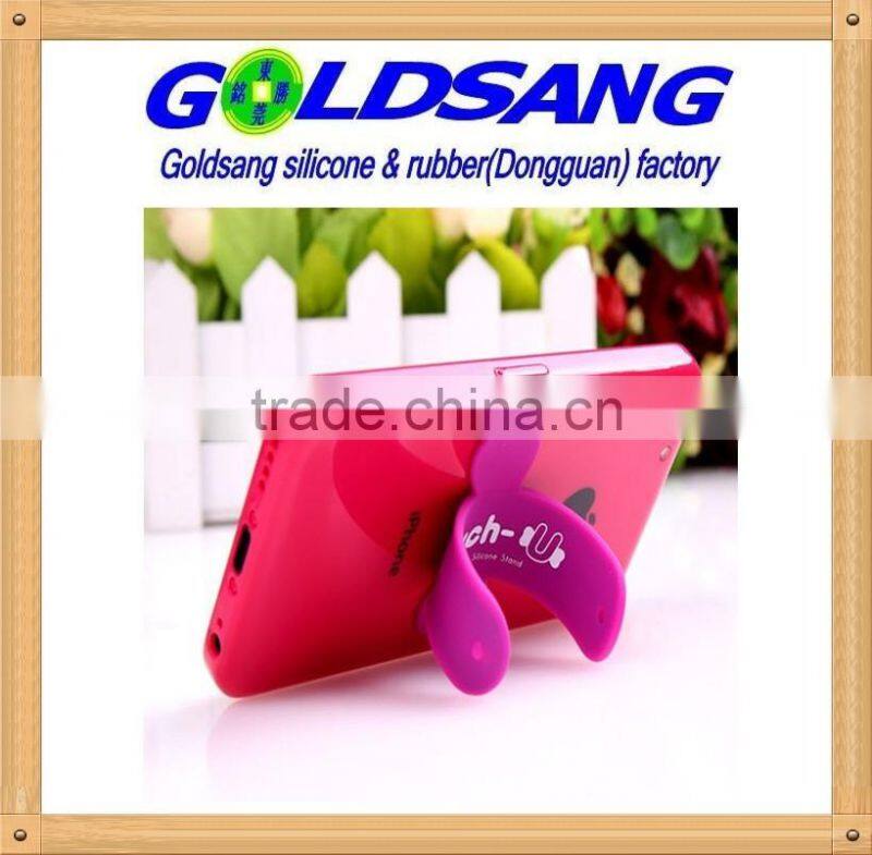 2016 hot selling silicone mobile phone holder can print customized logo
