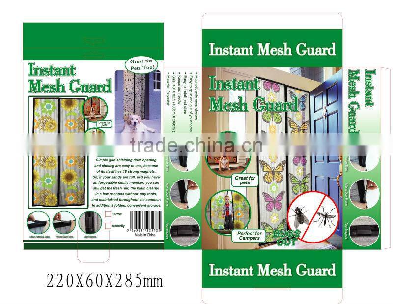 Fashion modern print curtain butterfly flower printing curtain