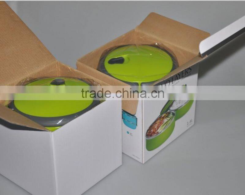 Stainless Steel18/8 Colorful Children lunch box/Tiffin Box/food container with mirror polishing