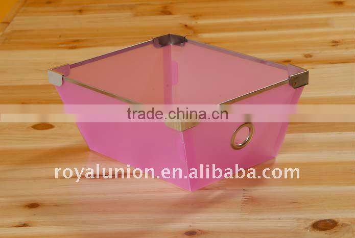 Plastic Metal Edging Fruit Basket