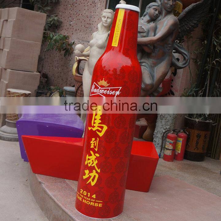 Fiberglass big winebottle decoration