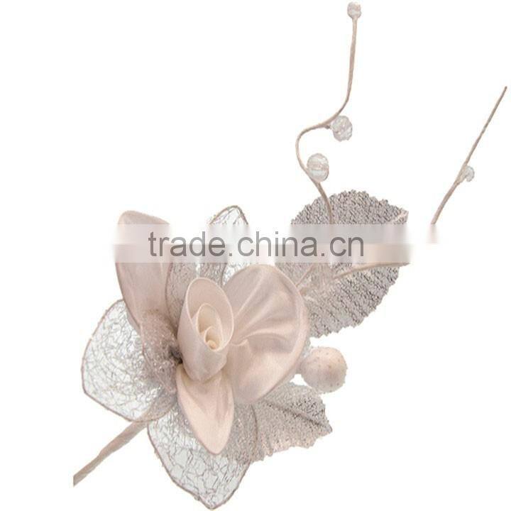 holiday time christmas decorations handmade silk flowers