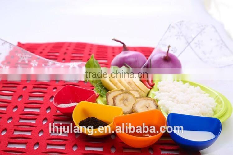 Nes design 4pcs plastic Dip clips /plastic sauce plate clips