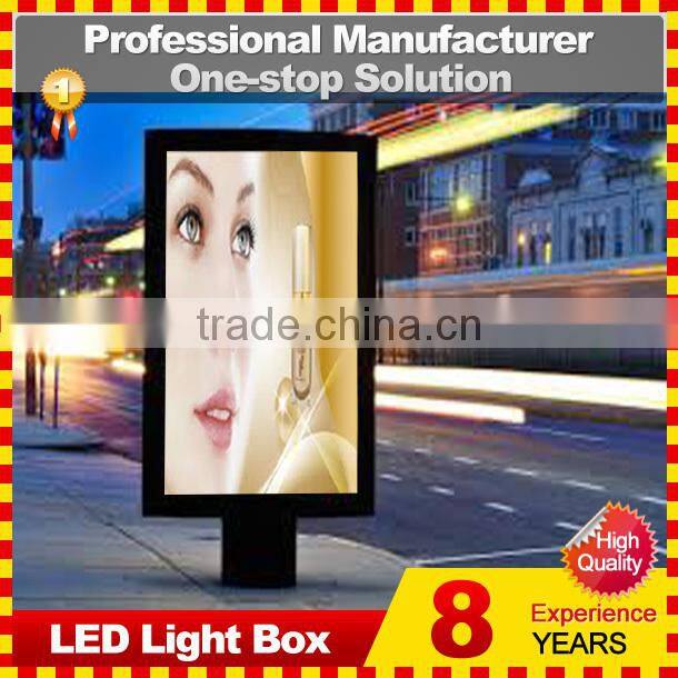 Outdoor Steel frame led advertising display stand