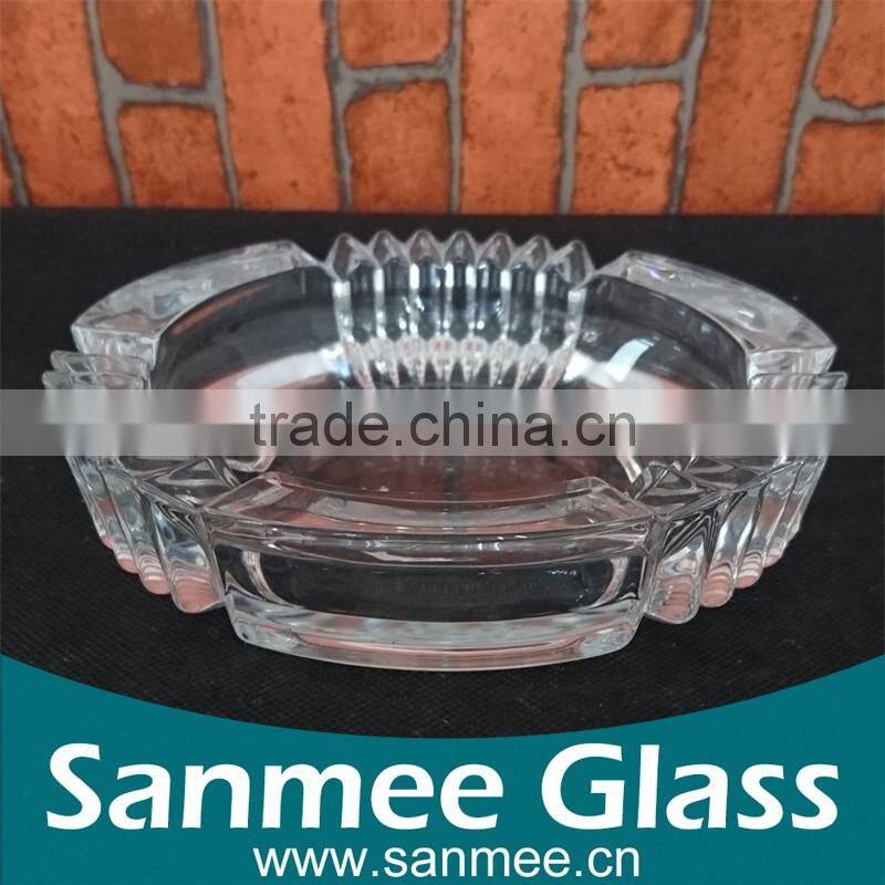 Round Crystal Customized Cigar Ashtray for Wholesale
