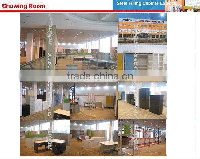 OA-1S wooden desktop and steel cabinet office desk