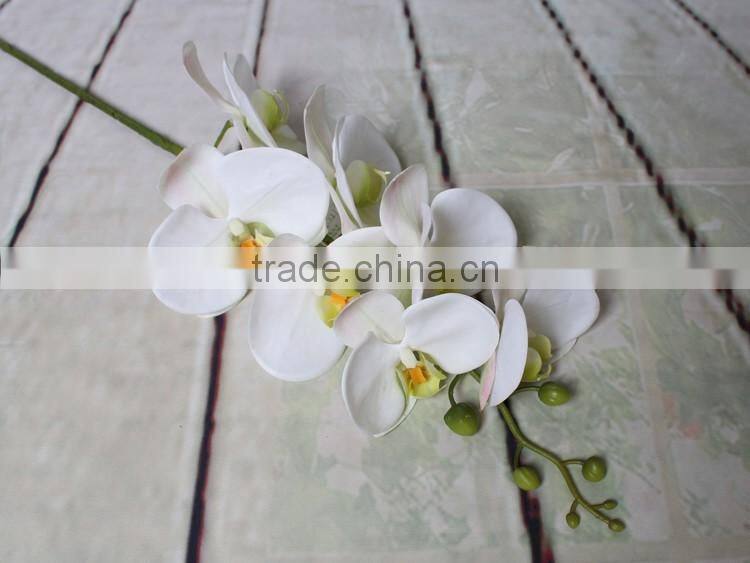 Home table decorative silk artificial big flower phalaenopsis