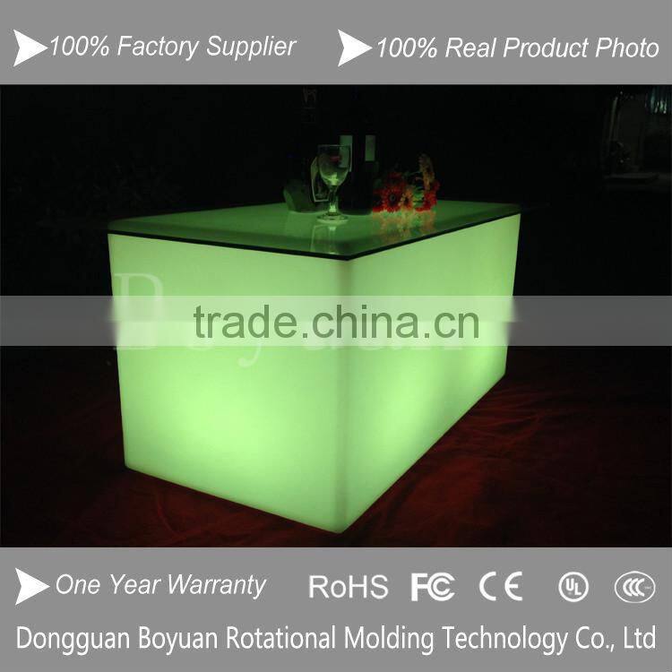 Customize make PE plastic led home bar furniture