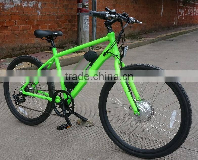 26 inch front wheel motor electric road bike e bicycle with bottel battery