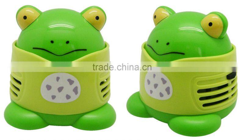 Mini frog shape desk vacuum cleaner
