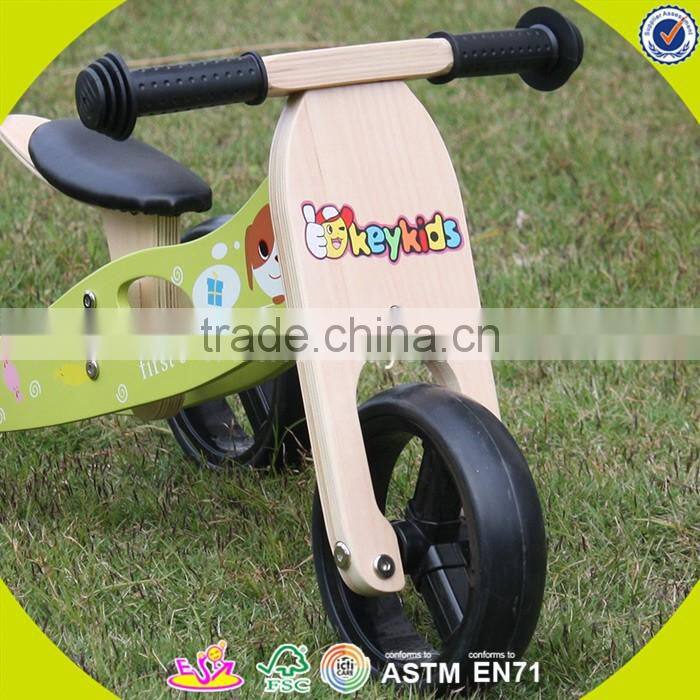 2017 New design wooden balance bike toy children wooden balance bike toy baby wooden balance bike toy W16C098