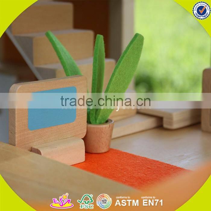 2017 New design wooden big doll house children wooden big doll house unique wooden big doll house W06A158