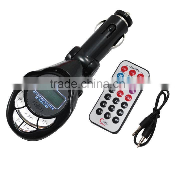 Car MP3 Player Wireless FM Transmitter With USB SD MMC Slot