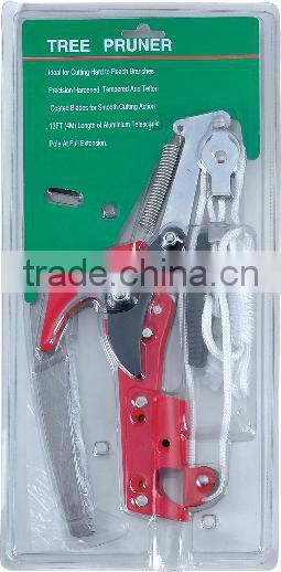 Telescopic tall pole power tree pruner